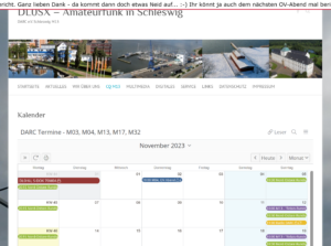 Screenshot neuer OV-Kalender M13 Schleswig