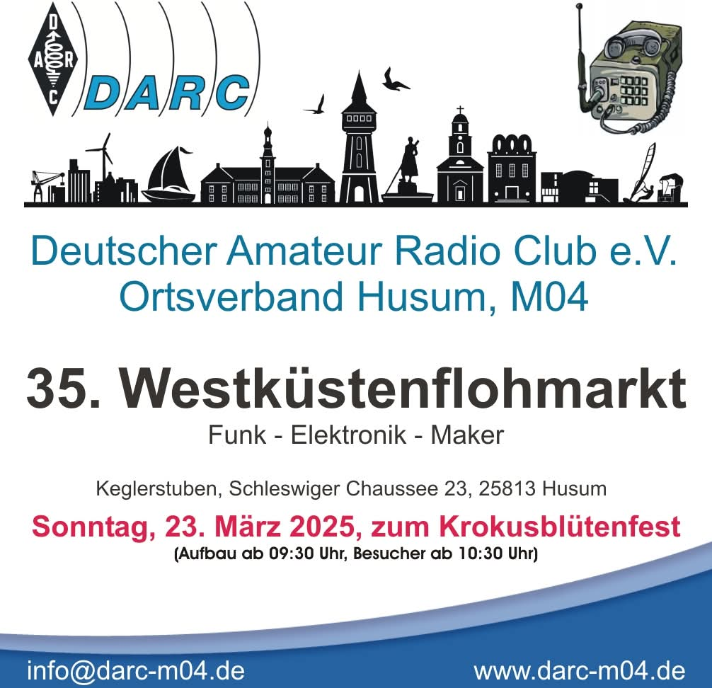 Flyer zum Westküstenflohmarkt 2025