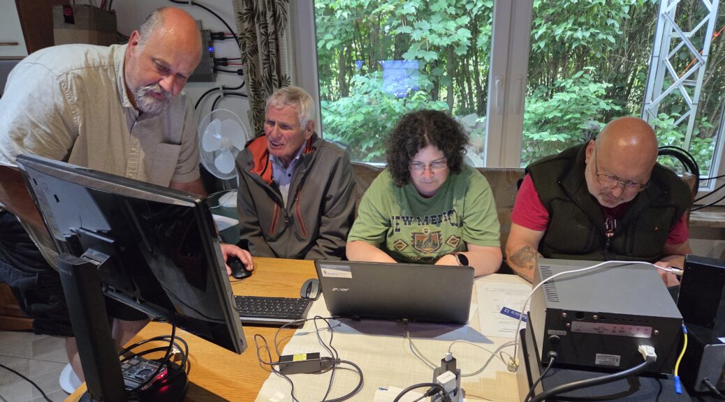 Funkamateure M13 an der Conteststation DL0SX